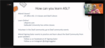 Bridging gaps in communications with d/Deaf patients